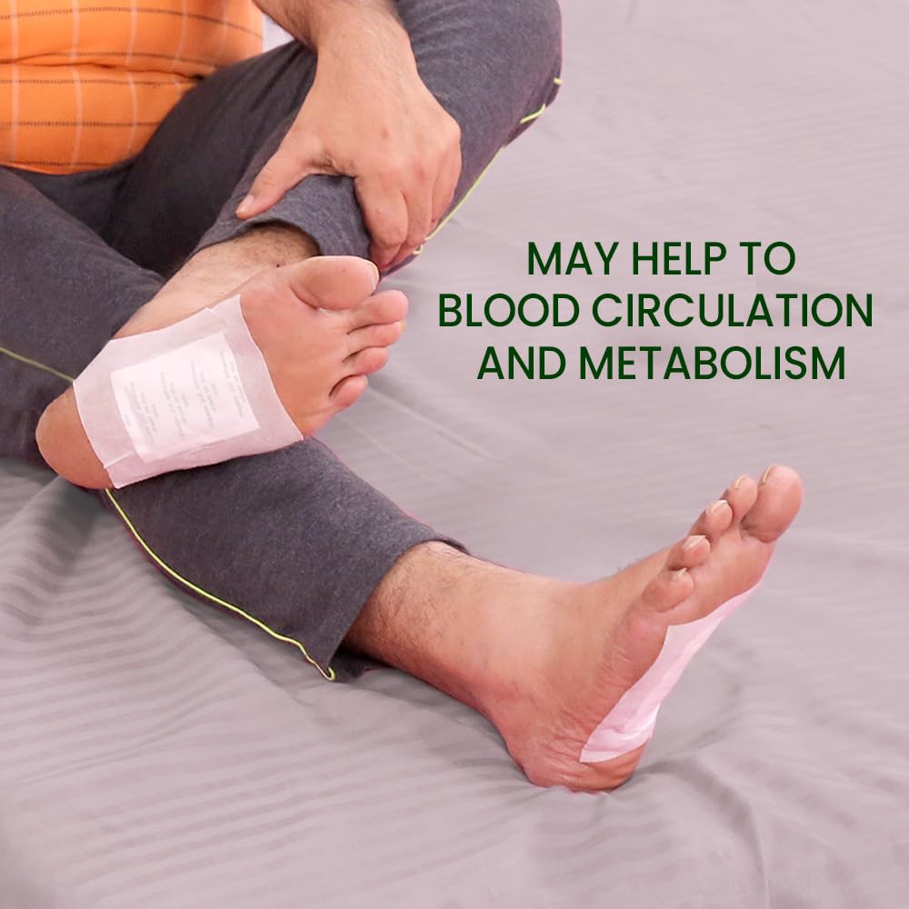 Detox Foot Patches (Pack of 20+20) | Deep Cleansing Foot Patch | Stress Relief & Better Sleep