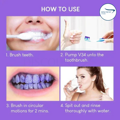 V34 Teeth Whitening Serum - (IMPORTED) Buy 1 Get 1 free