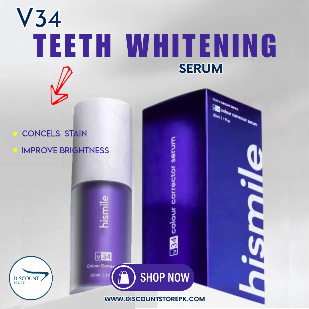 V34 Teeth Whitening Serum - (IMPORTED) Buy 1 Get 1 free